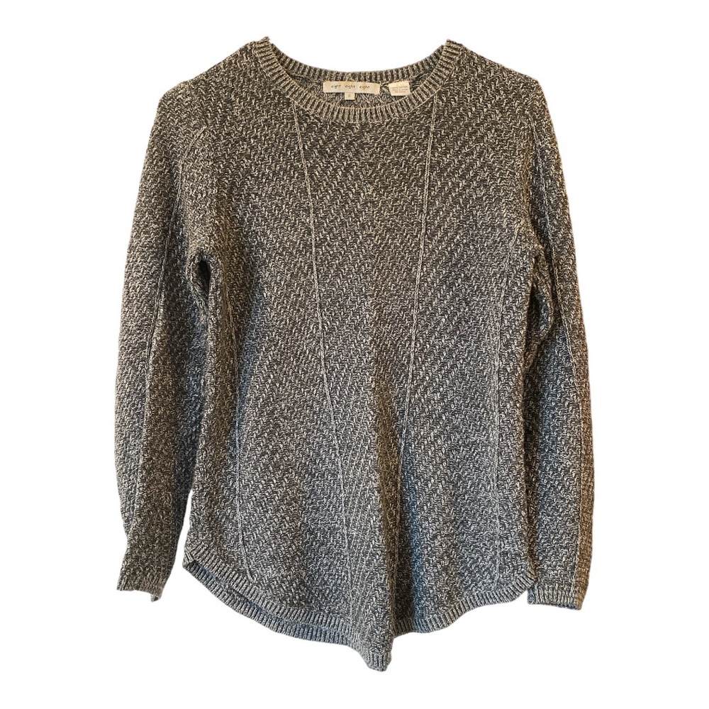 Evereve eight eight eight women’s knit duo-tone cotton sweater size S